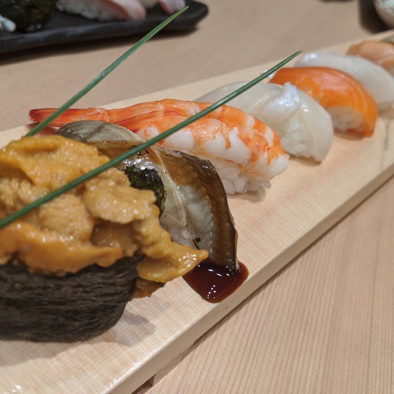 おまかせ十貫握り寿司(お魚総本家 池袋西口店)