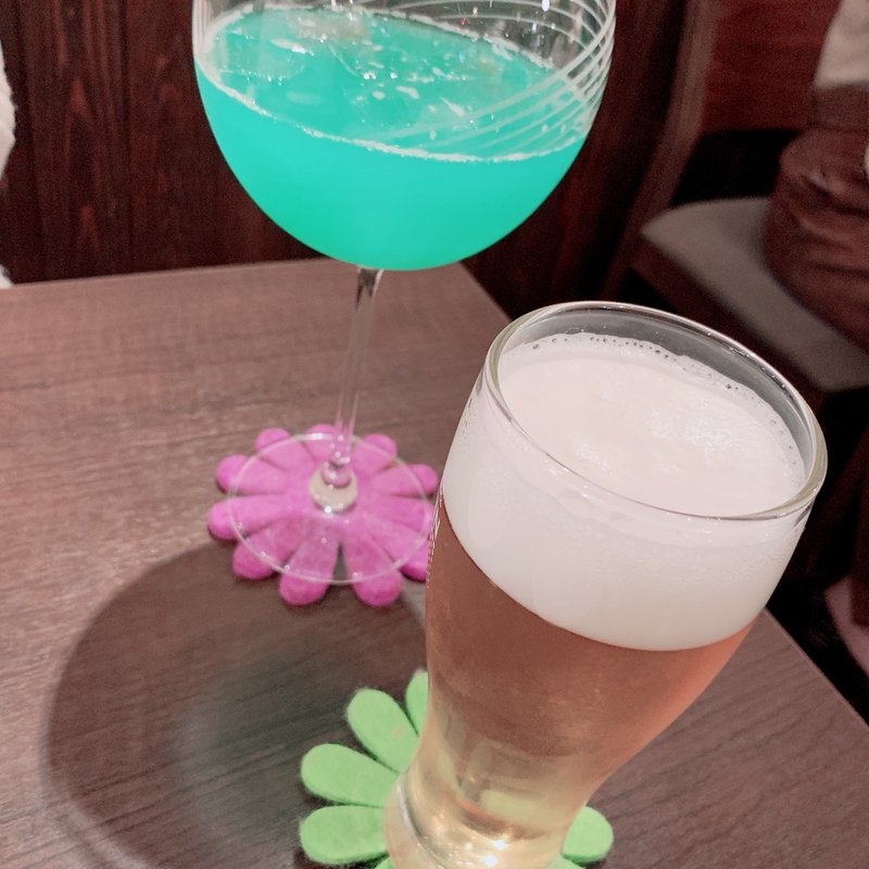 アンジェロ、生ビール(アンジェロ＆ミカエル)