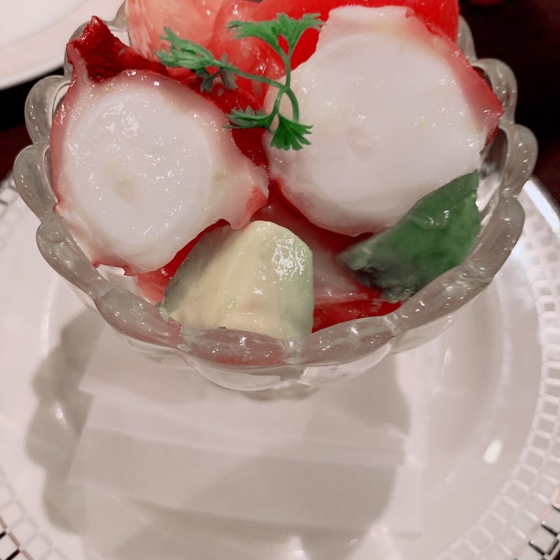 タコ、アボカド、トマトの塩レモン(アンジェロ＆ミカエル)