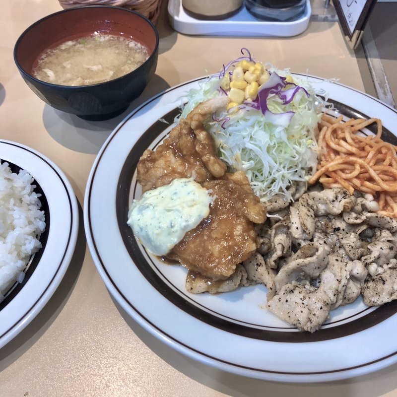 チキン南蛮定食B（豚からし）(キッチンABC 江古田店)