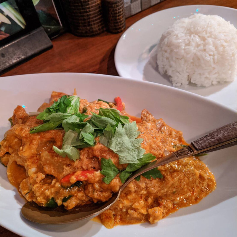 蟹のふんわり玉子カリー炒め(ソウルフードバンコク)