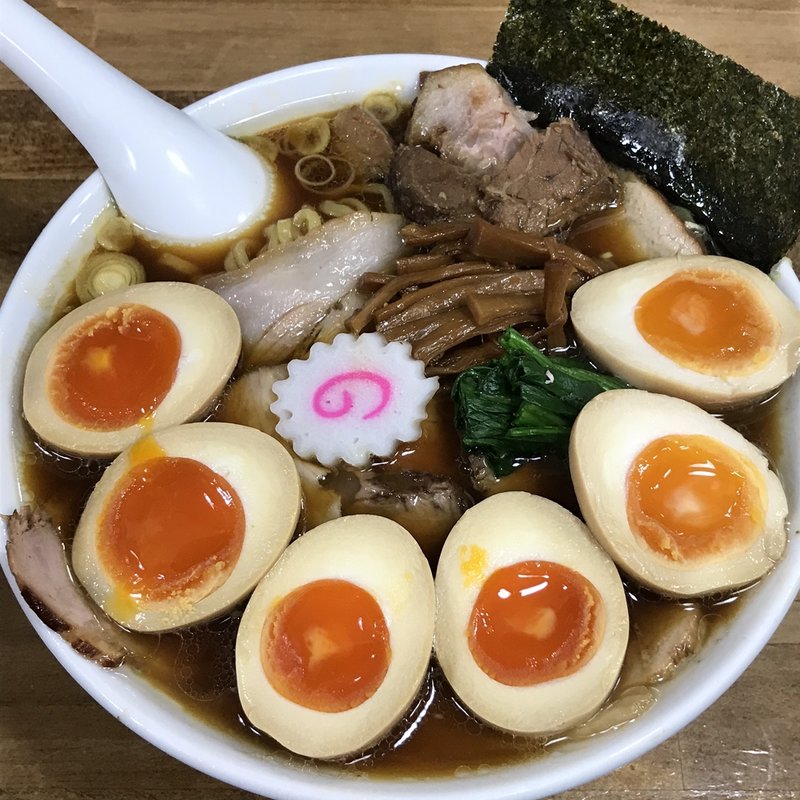 しょうゆチャーシューメン　味玉味玉味玉(オランダ軒)