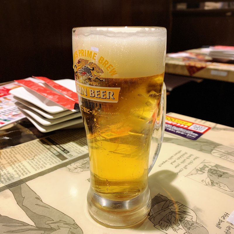 生ビール(豊後高田どり酒場 中目黒駅前店)
