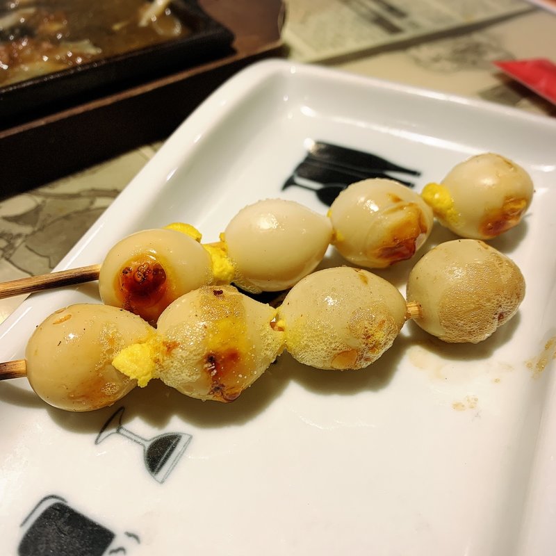うずら串(豊後高田どり酒場 中目黒駅前店)