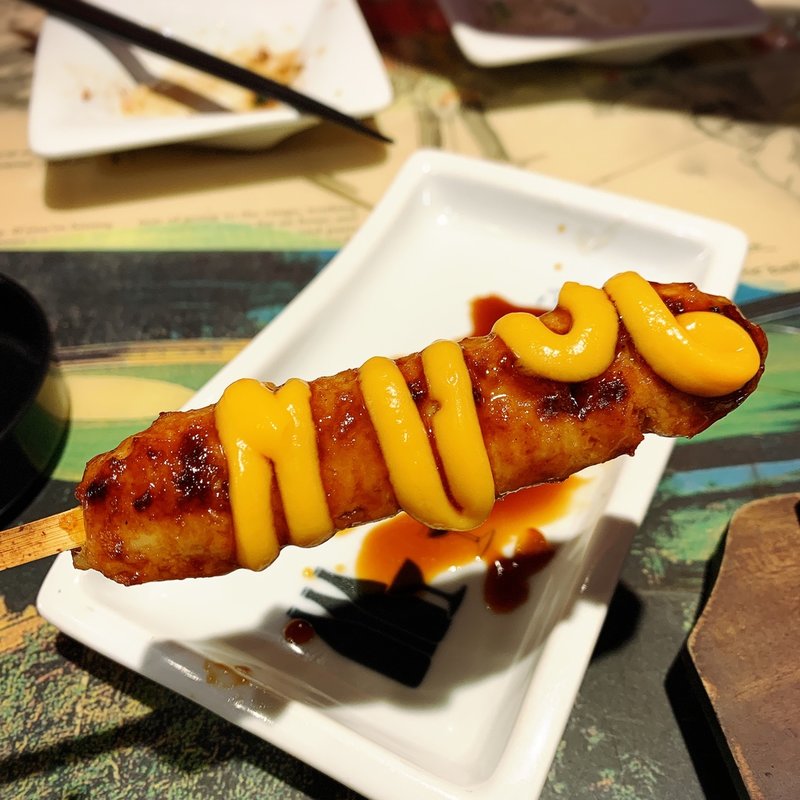 つくねチーズ串(豊後高田どり酒場 中目黒駅前店)