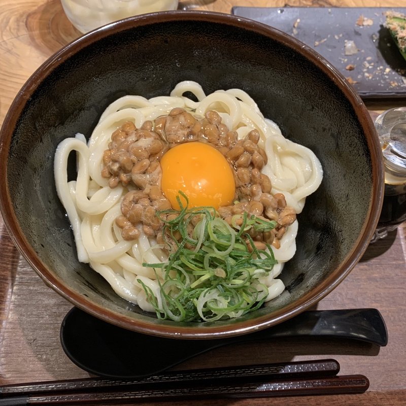 納豆釜玉(二〇加屋長介 JRJP博多ビル店)