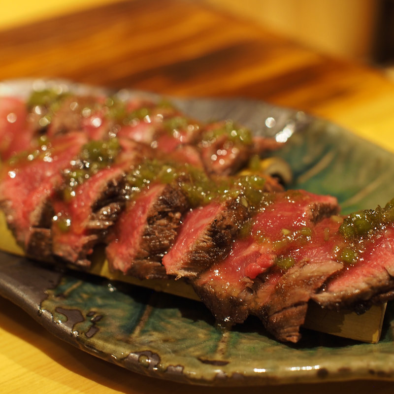 シャトーブリアン コームハニーソース添え(三代目 脇彦商店 新福島本店)