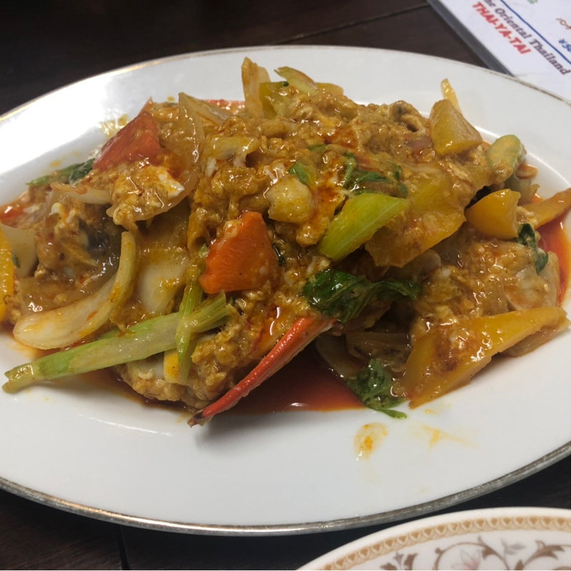 プーパッポンカリー　蟹のカレー炒め(タイ ヤ タイ)
