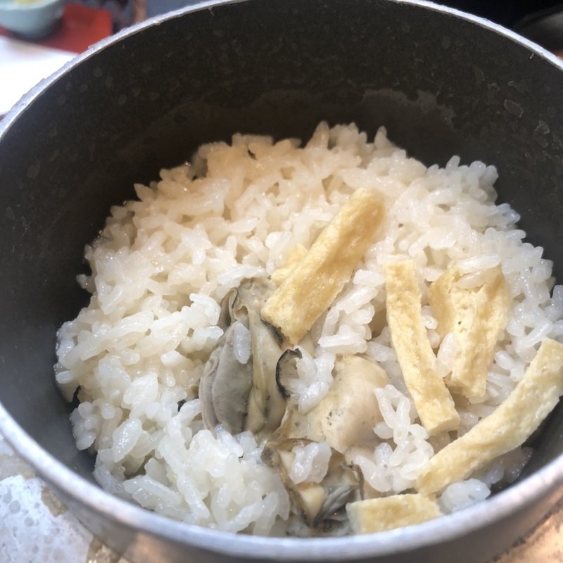 コース（牡蠣の釜飯）(京都烟河)
