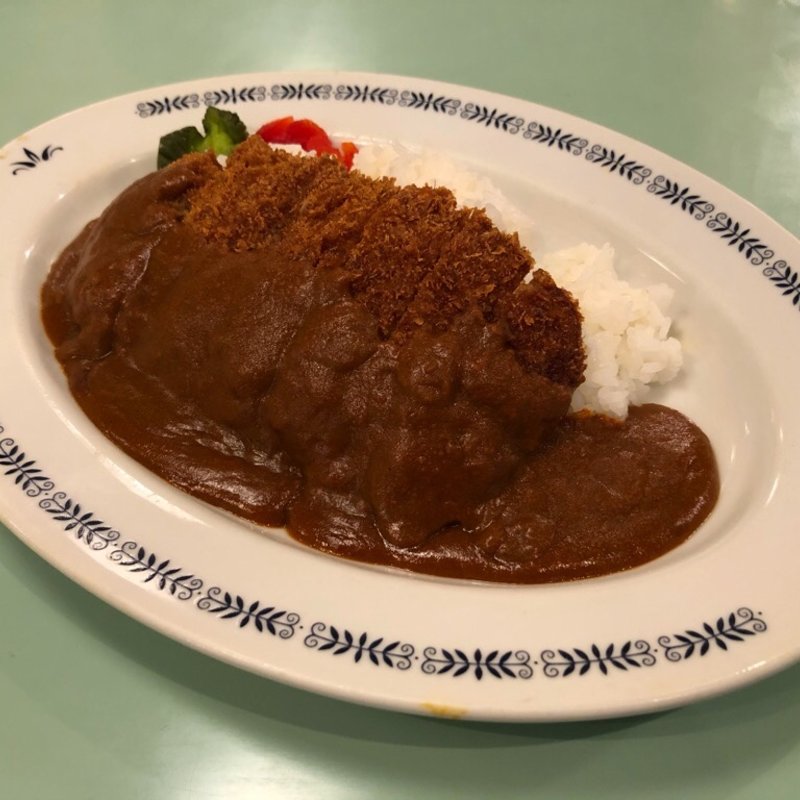 牛カツレツカレー（ビフカツカレー） 中から(カレーショップ ガンジ)