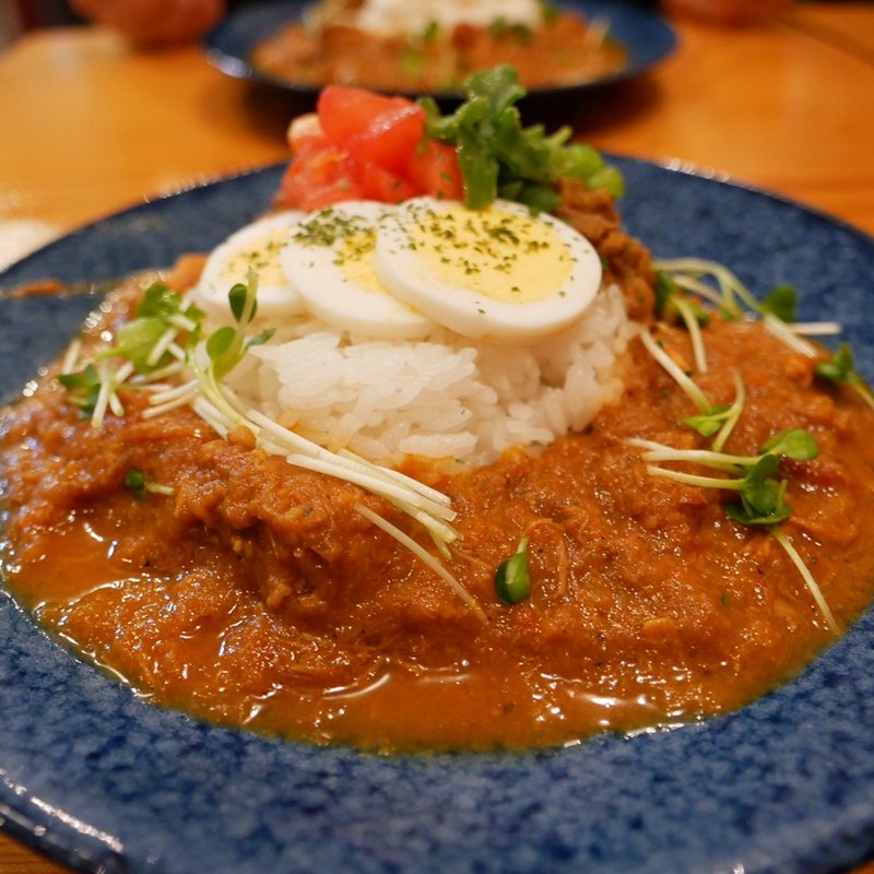 キーマ&チキン　2種あいがけ　(ヒルマカレー)(ホワイトクロー)