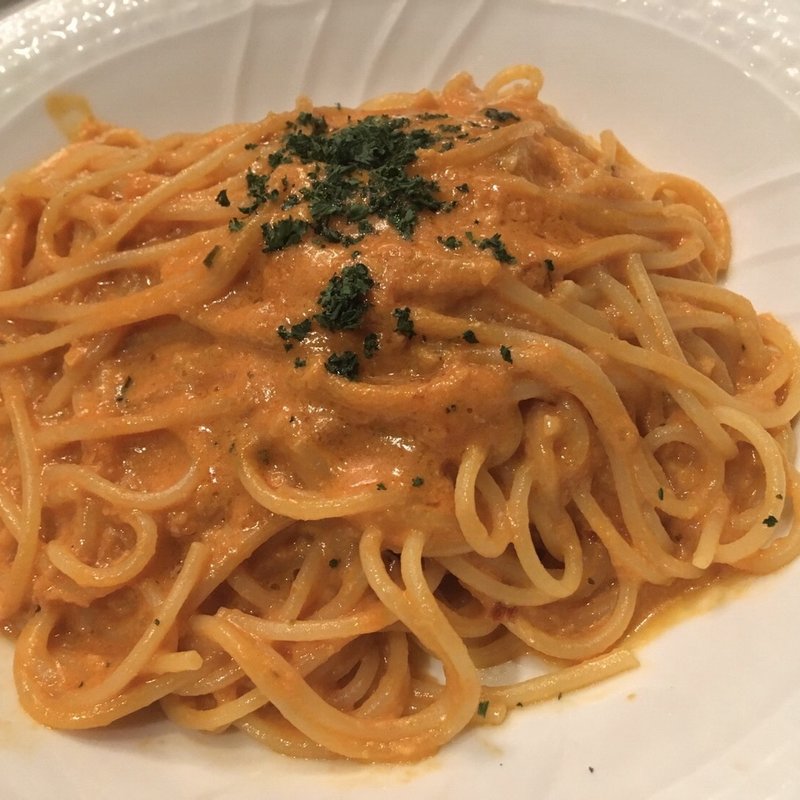 マスカルポーネ 入り激辛アラビアータ　スパゲティ(バール・トラットリア・トムトム （Tomtom 東向島店）)