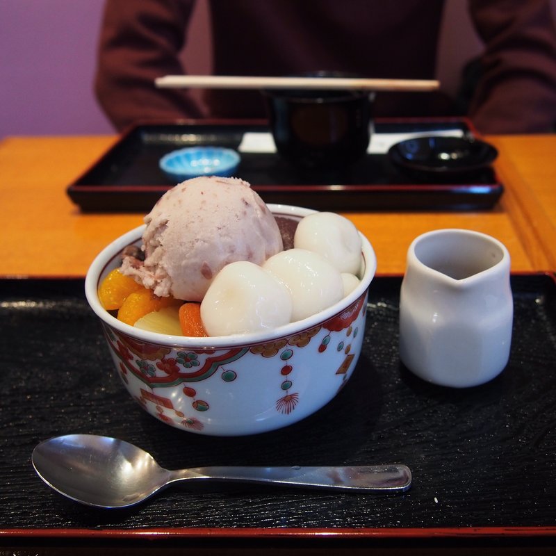 小倉　あんみつ・みつ豆(つる瀬 本店)