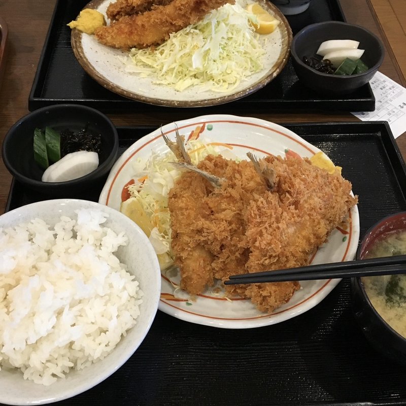 アジフライ定食(ときわ食堂)