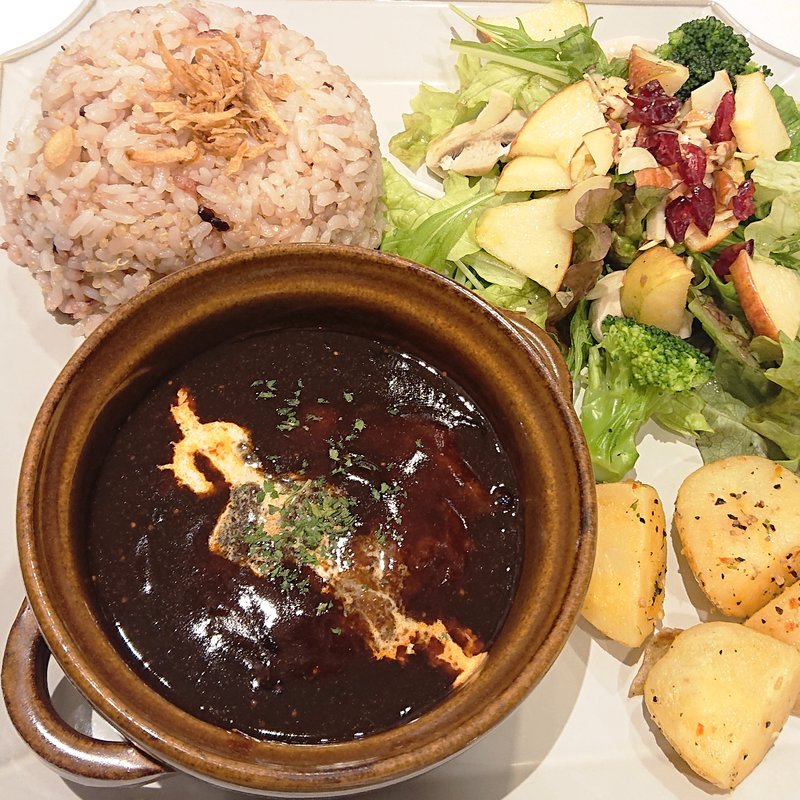 煮込みハンバーグプレート(フタバフルーツパーラー アトレ川崎店)