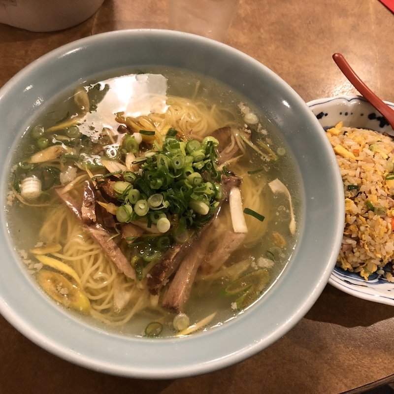ネギラーメンセット(南海飯店 本店)