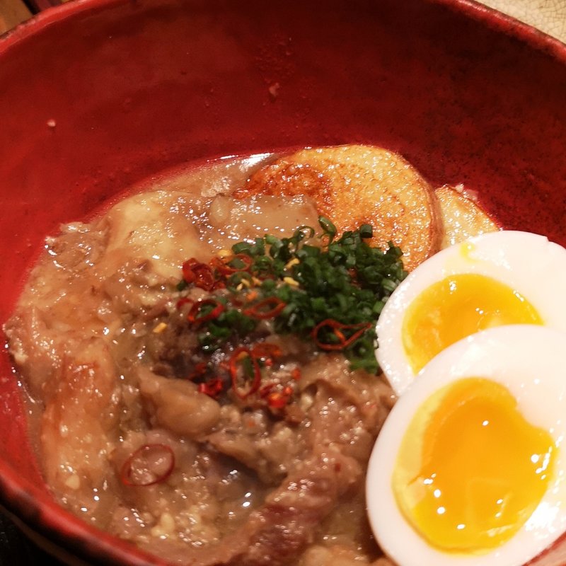 牛もつの煮込み(蕎麦前ながえ、)