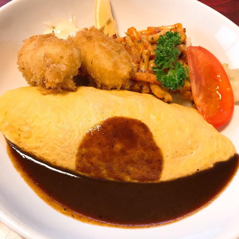 オムライスプレートB(レストランあけぼの)