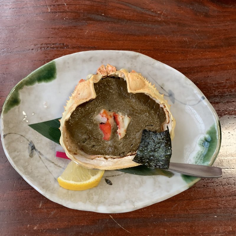 かにみそ甲羅焼き(札幌かに本家 札幌駅前本店)