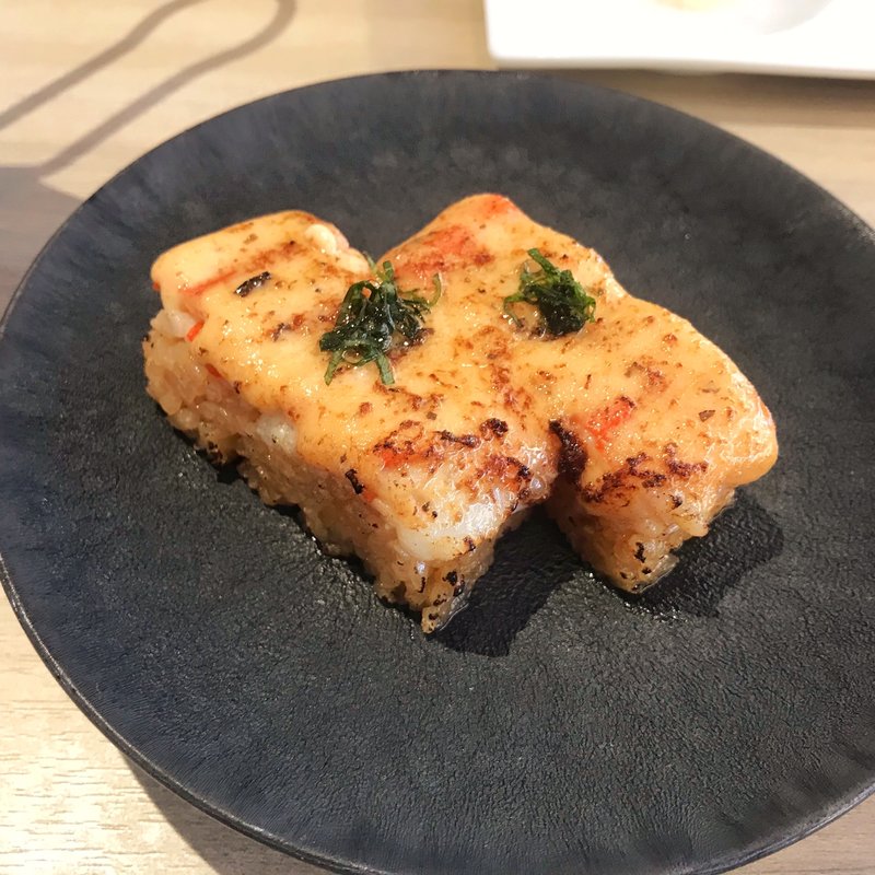 炙り海老押し寿司(九州寿司 寿司虎 Aburi Sushi TORA)
