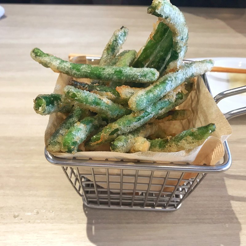 フライドいんげん(九州寿司 寿司虎 Aburi Sushi TORA)