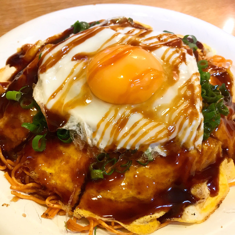 肉玉辛麺(ねぎ玉トッピング)(空 )