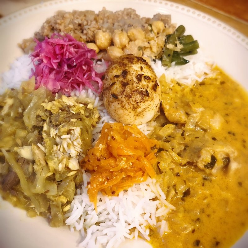 3種盛り（お久し鰤のお出汁キーマ 濃厚！バターチキン改 ポークレンコンキーマ）(スパイスカレーボンズ （SPICE CURRY BON'S）)