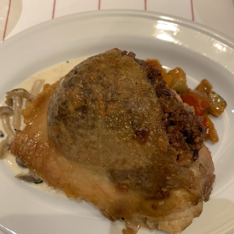 鶏肉のロースト（menu a）(La Porte Rouge （ラ ポルト ルージュ）)