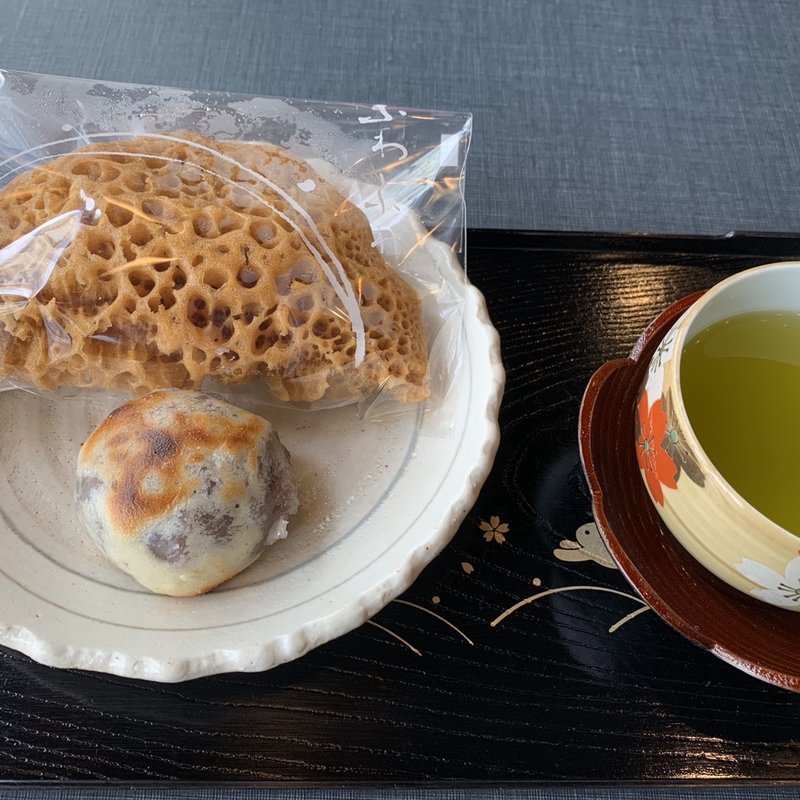 焼き金蝶園饅頭、ふわふわ(金蝶園 総本家 本店 )