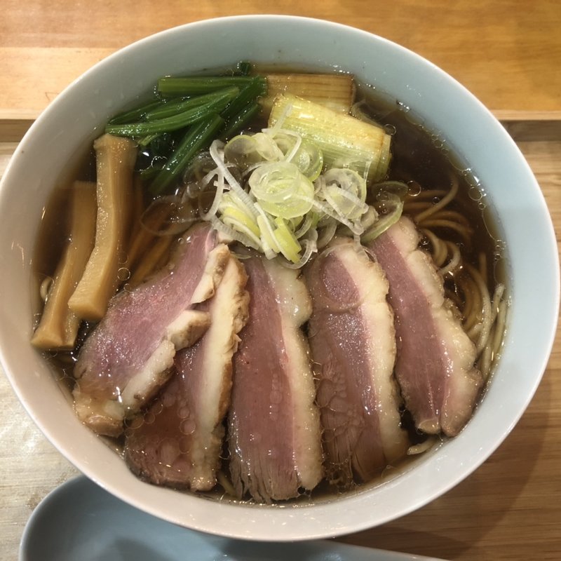 プレミアム鴨そば(自家製麺と定食 弦乃月)