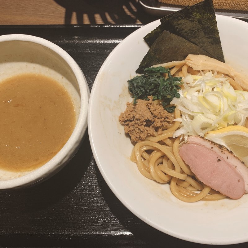 鴨白湯和えつけそば(鴨出汁中華蕎麦麺屋yoshiki)