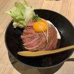 特製ローストビーフ丼 並(やながわ精肉店)