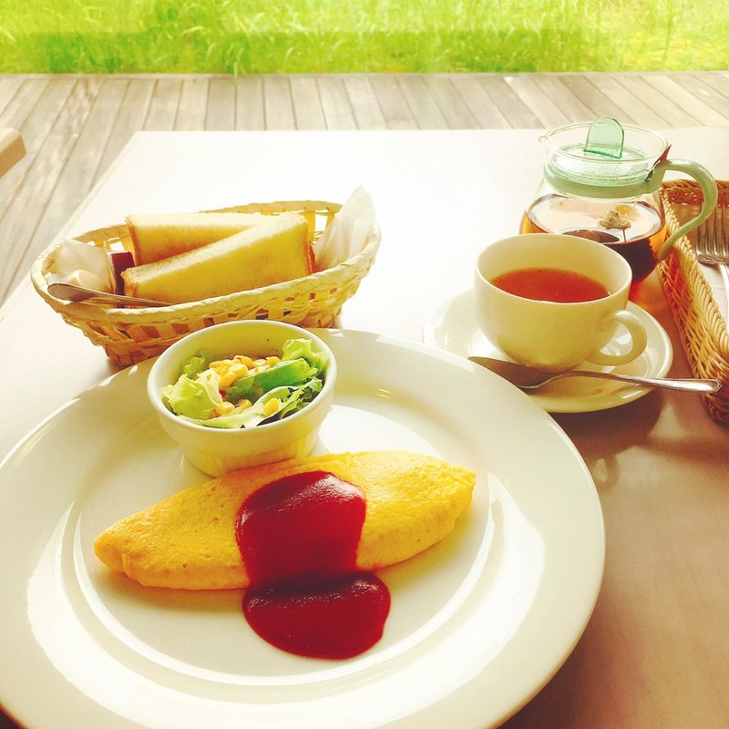 オムレツ朝食(日比谷松本楼 東京女子医大店)