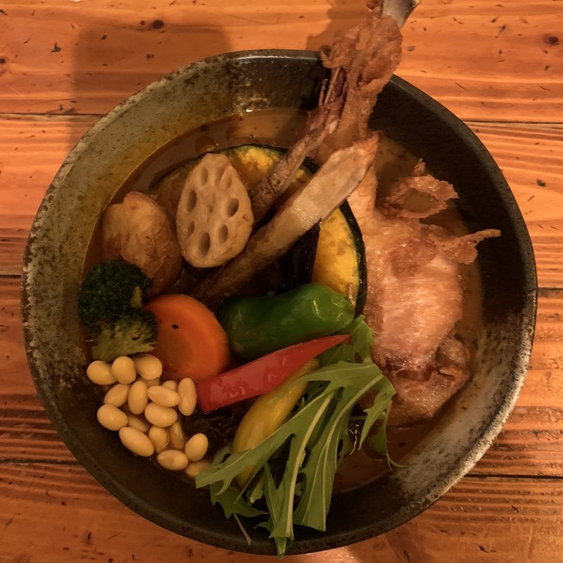 チキンと一日分の野菜20品目(Rojiura Curry SAMURAI. さくら店 （【旧店名】Soup Curry SAMURAI.）)