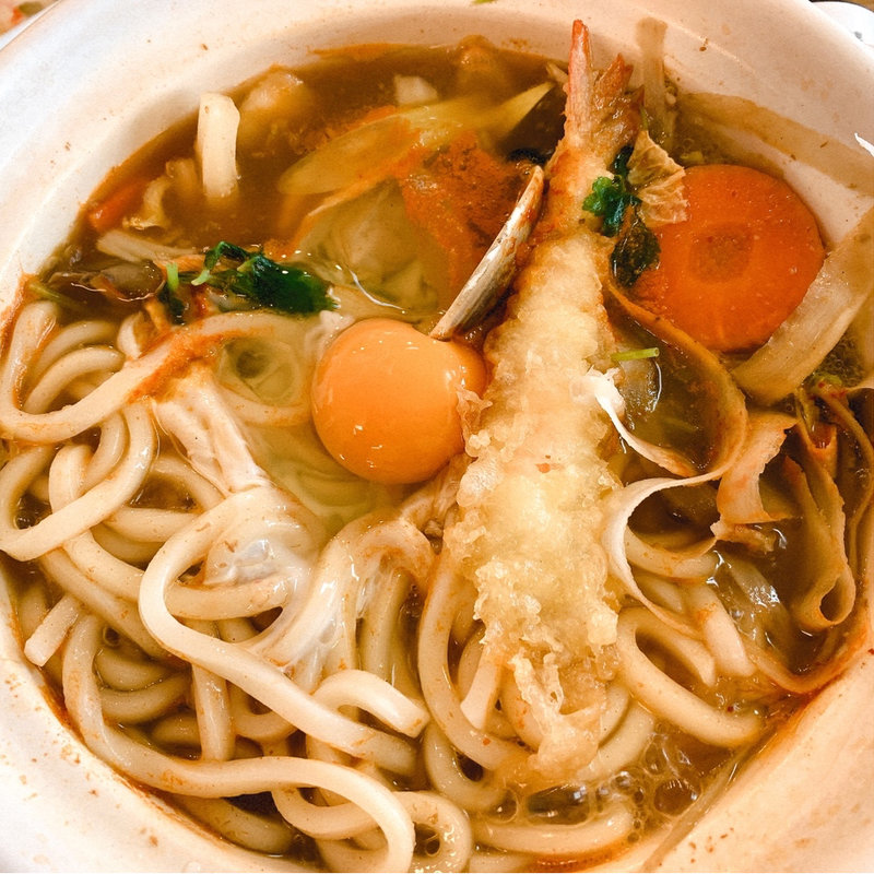 海鮮鍋焼きうどん(北海道生まれ 和食処とんでん 木更津店)
