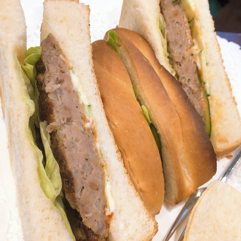 ハンバーグトースト(珈琲貴族エジンバラ)