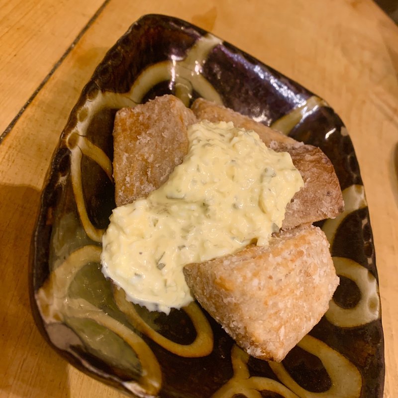 山芋の竜田揚げと、タルタル(炉端 百式)