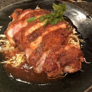 あじ豚ステーキ(とんかつマンジェ)