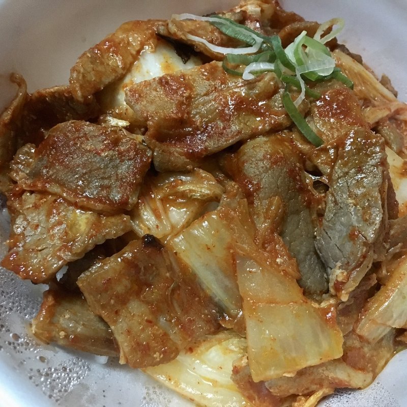 豚キムチ丼(セイコーマート 山鼻9条店)