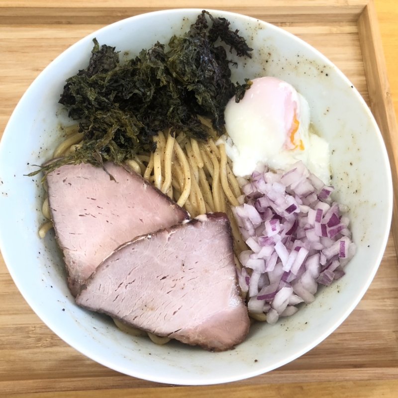 煮干しまぜそば（玄人向け）(自家製麺と定食 弦乃月)