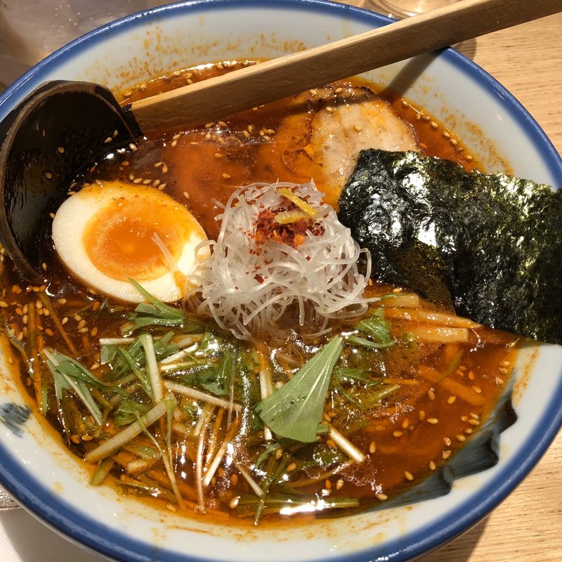  柚子辣湯麺(醤油)(AFURI 恵比寿)