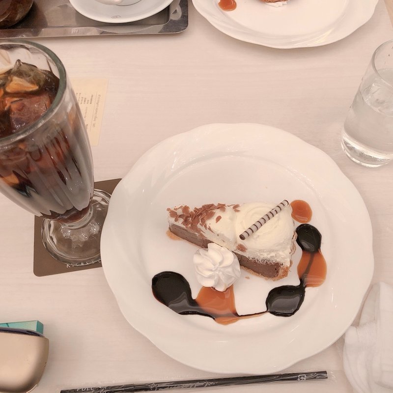 チョコケーキ(喫茶館キーフェルグローバルクラブ 渋谷店)