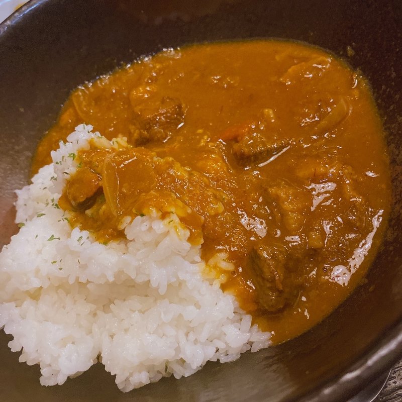 日替わりランチ、牛スジカレー(埼玉屋 西六店)