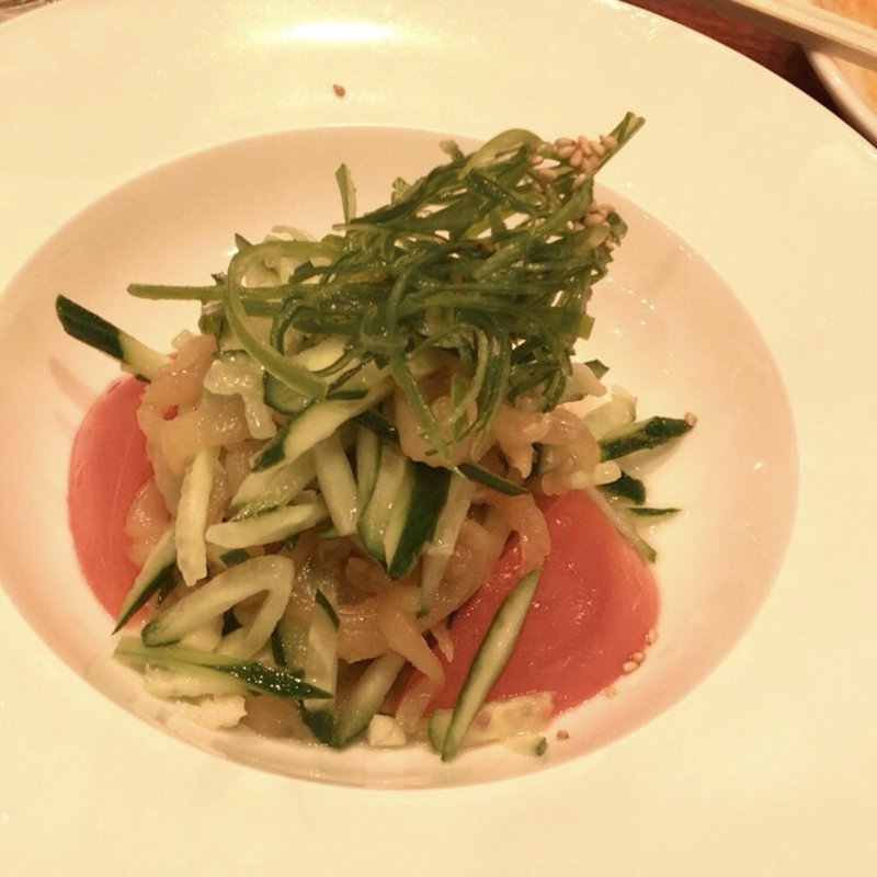 クラゲと胡瓜の酢物(中華特色料理 櫻花)