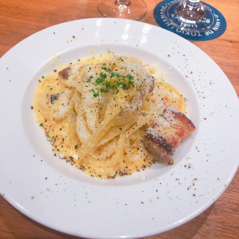 カルボナーラ(ビストロ BISTRO CLASSIQUE BLOCKS DE GAMIN 中目黒 カジュアルフレンチ)