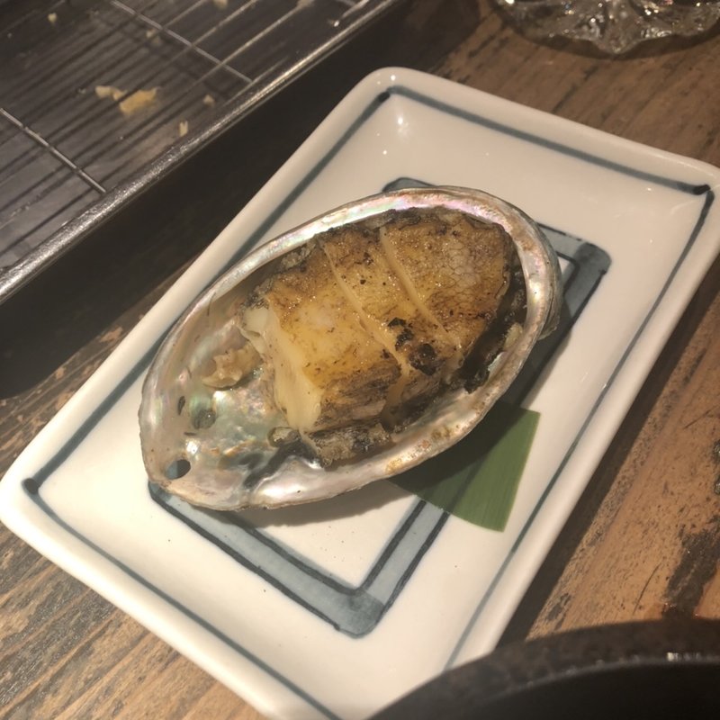 アワビ踊り焼き(立ち呑み あたりや食堂 なんば店)