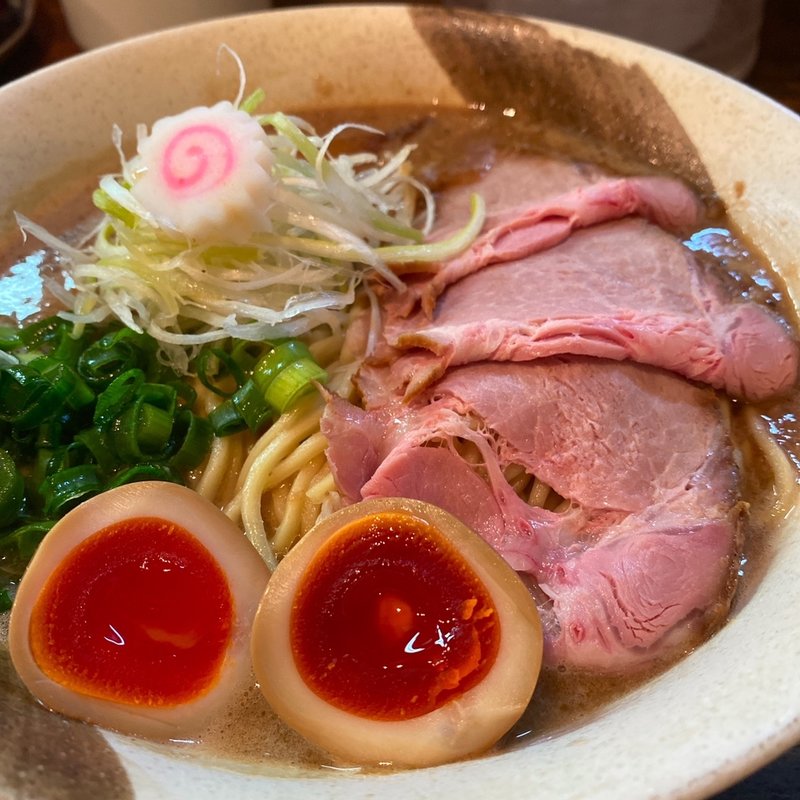 味玉ポタチキそば(麺でつながる縁 大阪縁乃助商店)
