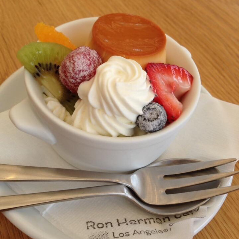 プリンアラモード(ロンハーマンカフェ)