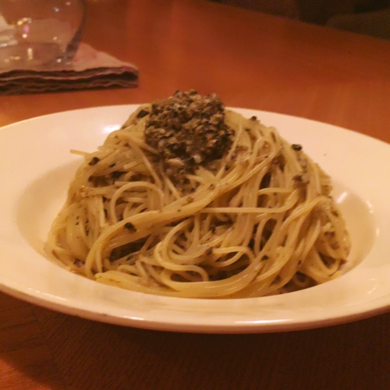 牡蠣のカッペリーニ　温製(sabor a mi サボラミ)