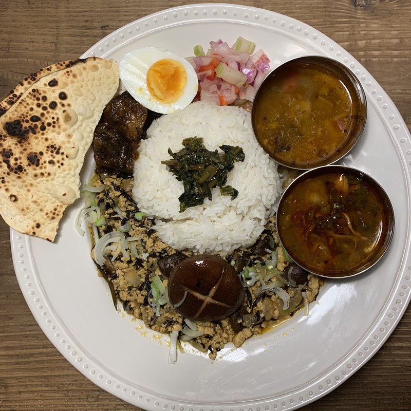 しいたけひじキーマのミールス(256)